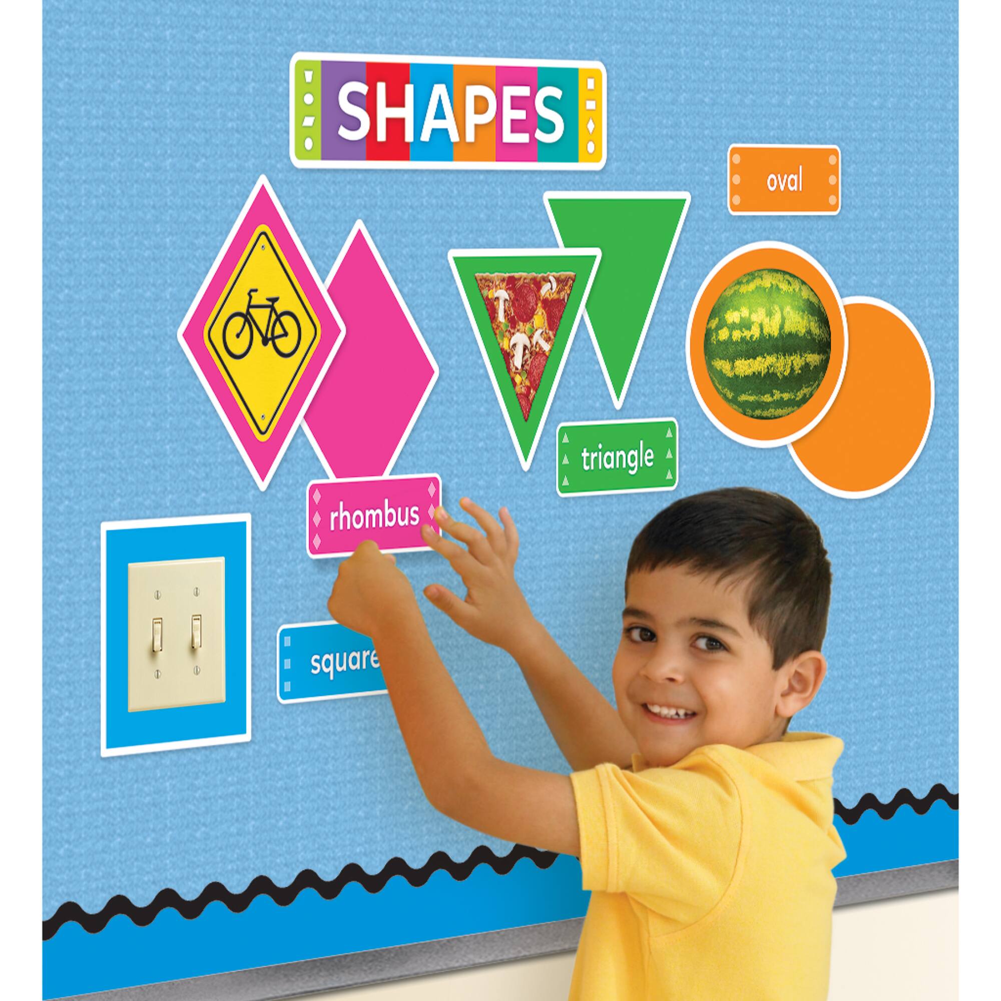 Trend Enterprises® Shapes All Around Us Wipe Off Learning Set